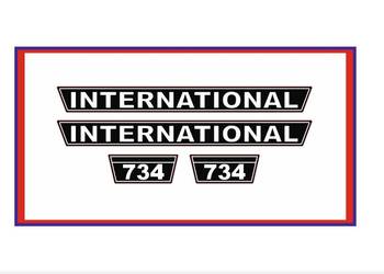 Naklejki ciągnik traktor Case International 644 Nalepki Komplet