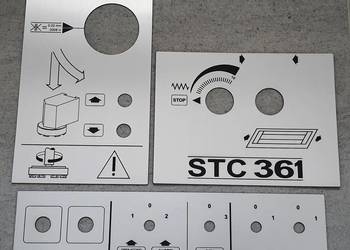 Szlifierka STC 361 Tabliczka Tabliczki