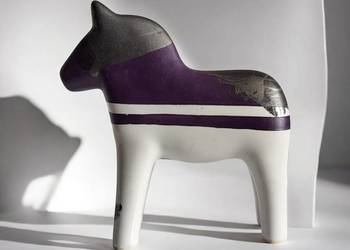 Koń Figurka Konik ceramiczny, ręcznie malowany