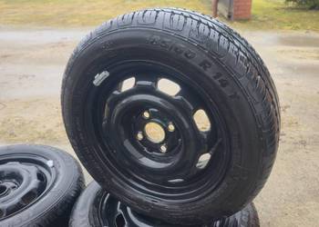 Koła felgi stalowe 4x100 opony 185/60/14 Semperit  Vw,opel,seat,skoda,