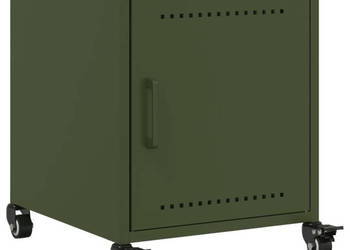 Szafka nocna oliwkowa zieleń 36x39x435 cm stal WM-846622
