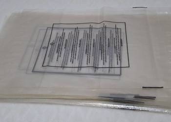 Przeźroczyste samoprzylepne worki, torby, 44szt. 19,5x31cm