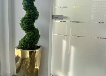 Złota donica Glamour Premium lustrzany efekt 61