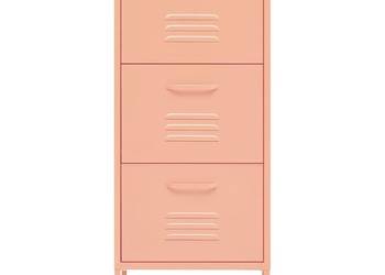 vidaXL Szafka, różowa, 42,5x35x101,5 cm, stalowa(SKU:336184)