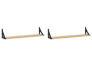 vidaXL Półki ścienne 2 szt. Dąb Sonoma 80x15x15,5 cm(SKU:836329)