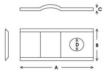 Nożyk kosiarki rotacyjnej 105x47x3 mm VLH4094