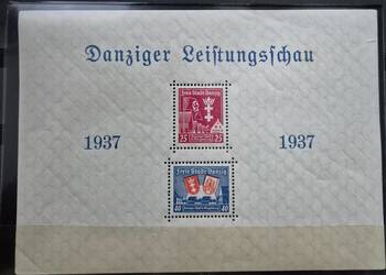 WMG 1937 Fi Blok 3** Wydanie z okazji Gdańskiej Wystawy Gospodarczej