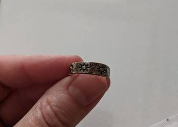 Pierścionek posrebrzany