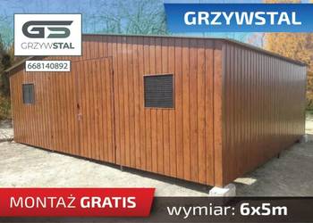 Garaż Blaszany Drewnopodobny , Złoty Dąb ,Blaszak , Garaże - GRZYWSTAL