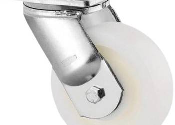 Koło skrętne, widły i płytka ze stali spawanej, ocynkowane i chromowane, 9…