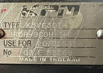Kawasaki KPM K3V63DT-1R0R-9C0H Pompa hydrauliczna koparki JCB JS130 JS160