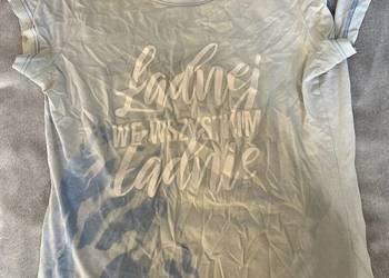 Bluzka / koszulka / t-shirt z krótkim rękawem błękitna