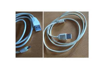 kabel USB z końcówkami USB-A oraz Micro USB standardowy