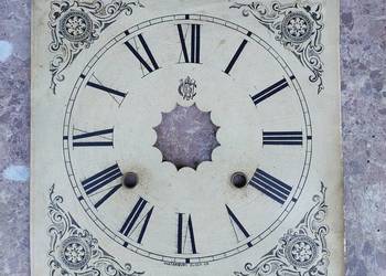 756 Tarcza starego zegara amerykańskiego Waterbury Clock 22x22cm 77/48
