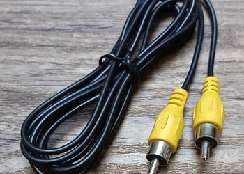 Kabel wtyk RCA ( Cinch ) - Wtyk RCA 1,8m Żółty