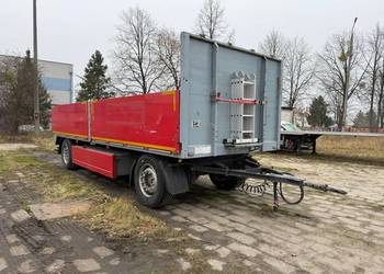 Przyczepa ciezarowa budowlana burtowa Dinkel DAP 18000 ladownosc 14400 SAF