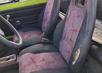 Fotele lotnicze przód przednie siedzenia Fiat 126p Maluch