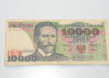 Stary banknot 10000 złotych Wyspiański 1988antyk