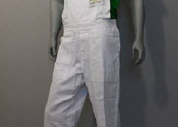 Ogrodniczki robocze, gastronomiczne 100% bawełna, białe