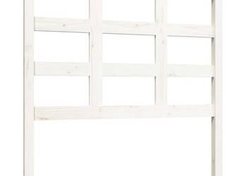 Wezgłowie łóżka białe 955x4x100 cm lite drewno sosnowe WM-817871