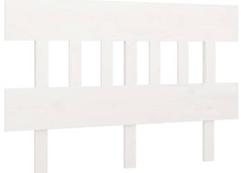 Wezgłowie łóżka białe 2035x3x81 cm lite drewno sosnowe WM-819141
