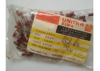 Kondensator tantalowy 4,7uF 16V 196D Unitra ELWA