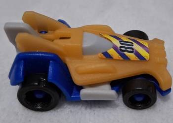 Autko, wyścigówka 80, samochodzik, 4,2cm, niebiesko-pomarańczowy (Zabawka)