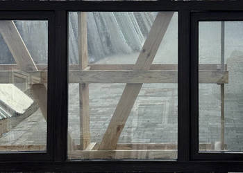 OKNA KacprzaK 246X107 OKNO Używane Plastikowe PCV Orzech