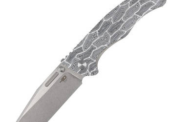 Nóż składany Bestech Keen II Black White G10/Titanium, Stonewashed/Satin C…
