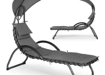 Leżanka ogrodowa z dużym owalnym daszkiem MultiGarden