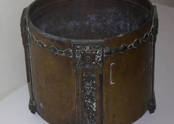 Antyczna Donica z brązu – Secesja, motyw winorośli, ok. 1900 r., 2,5 kg