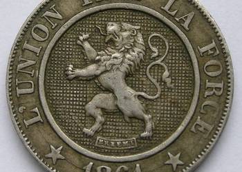 BELGIA 10 CENTIMES 1861 - LEW
