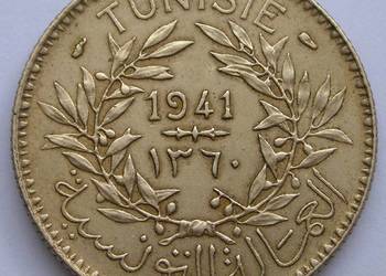 TUNEZJA 2 FRANKI 1941