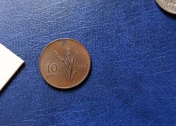Stare monety 10 kuruszy 1974 Turcja