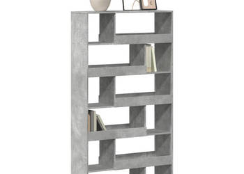 Regał szarość betonu 100x33x1875 cm materiał drewnopochodny WM-3309351