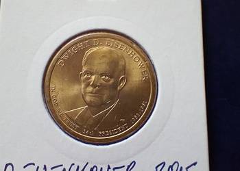 Stare monety 1 dolar 2015 Eisenhower USA