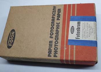 Papier fotograficzny firmy ,,FOTON " z lat PRL.