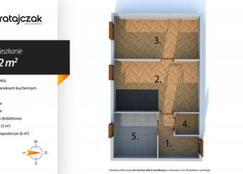 Mieszkanie 42m2 2-pok Wejherowo Śmiechowska