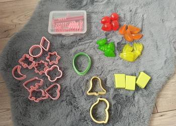 Bibeloty * wykrawacze literki * pojemnik na sól Tupperware