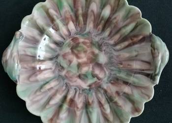 Piękna Patera szkliwiona Włocławek  prl chmura Piękna Patera szkliwiona Włocławek  prl chmura