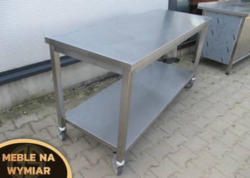 Gastronomiczny Stół Centralny Z Półką na kołach 160x60x85