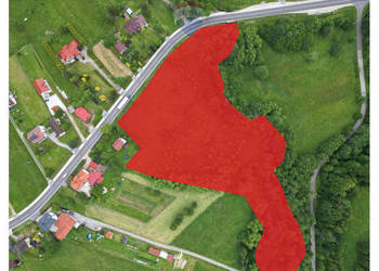 Działka usługowa przy drodze w Gilowicach