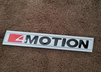 Emblemat 4MOTION VW Silver – Nowy, Aluminiowy, Metalowe Piny (Gwint)