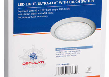 Lampka kajutowa 12/24 V Jacht Kamper Osculati 13.408.02 Faktura