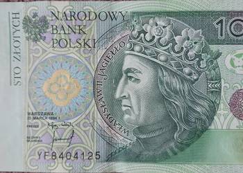 100 zł Władysław II Jagiełło-seria zastępcza YF-pierwszy rok edycji