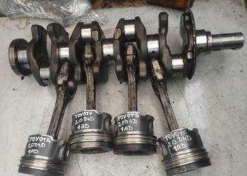 TOYOTA AVENSIT T25 2,0 D4D 1AD wał korbowy tłok korbowód
