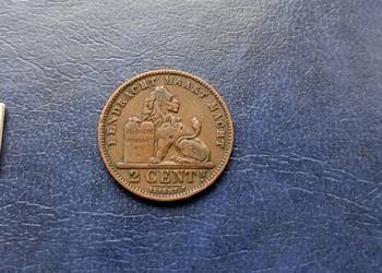 Stare monety 2 cent 1905 Belgia