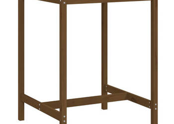 Stolik ogrodowy miodowy brąz 825x825x110 cm drewno sosnowe WM-824084