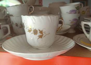 Filiżanka Carl Tielsch Altwasser. Syg.1875-1935 r. Zielona. Filiżanka Carl Tielsch Altwasser. Syg.1875-1935 r. Zielona.