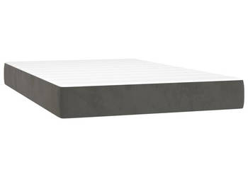 Materac kieszeniowy ciemnoszary 120x220x20 cm aksamitny WM-4016613